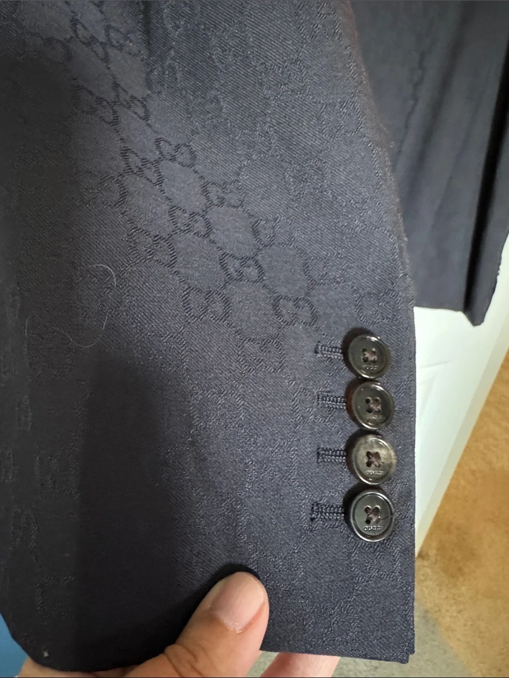 Gucci Black Men's Single-Breasted Sport Coat